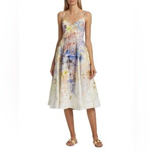Zimmermann Rhythmic Picnic Dress in Citrus Garden
